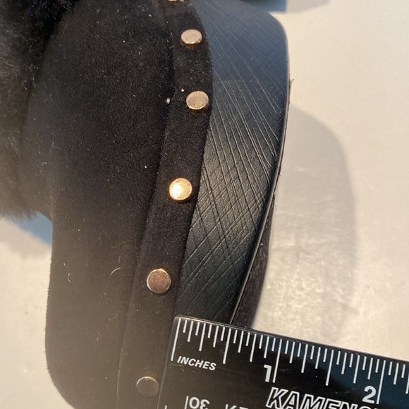 NWT Rouge Helium Black Platform Chunky Heels - Picture 7 of 9